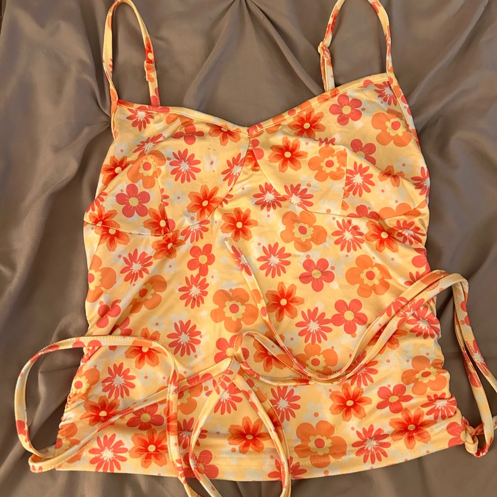 SHEIN Soft Pink and Cream Fabric